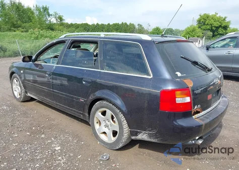 2002 Audi A6 Avant из США, поврежденный, VIN WAUVT64B42N130488